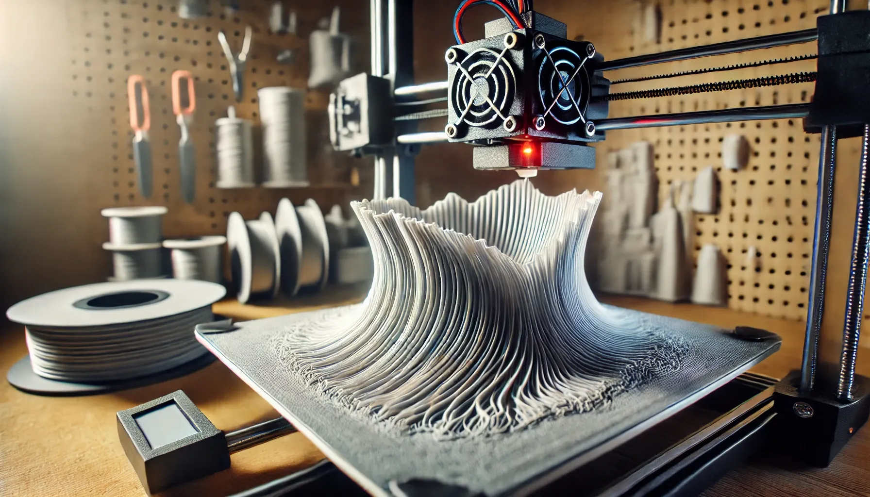 Beispiel eines Warping-Problems auf einem 3D-Drucker